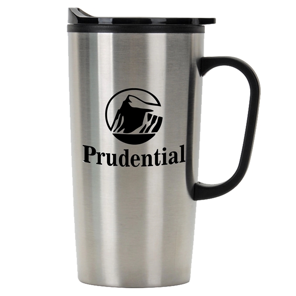 6.89" x 4.75" x 2.88" 20-ounce insulated stainless steel travel mug... from ASI 90807 Tekweld