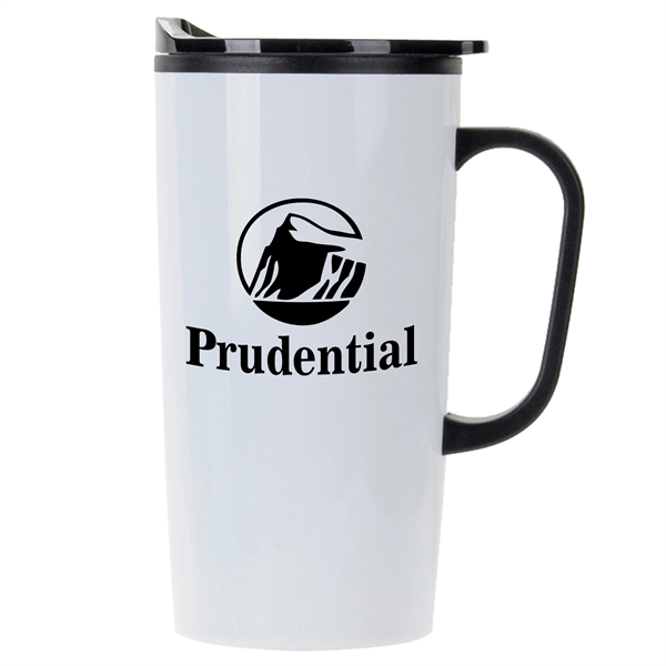 6.89" x 4.75" x 2.88" 20-ounce insulated stainless steel travel mug... from ASI 90807 Tekweld