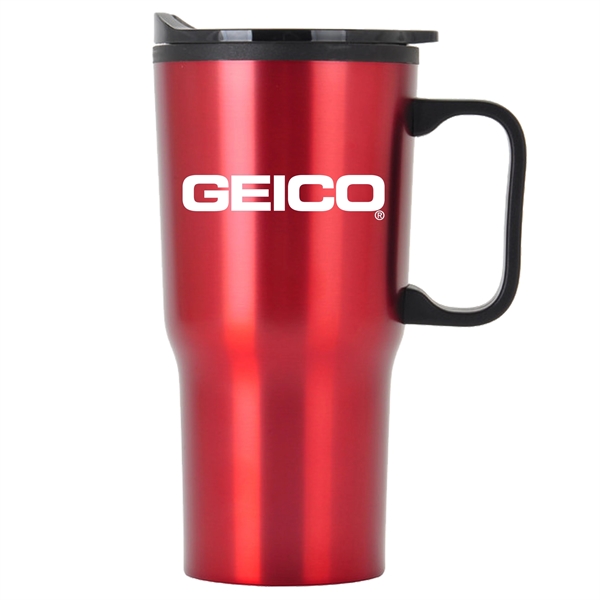 20 ounce double-wall insulated stainless steel tumbler with PP plastic liner... from ASI 90807 Tekweld