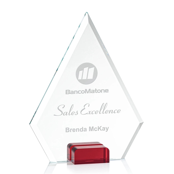 Unique arrow head shaped award with starfire optical crystal base.... from ASI 84592 St Regis Group / St Regis