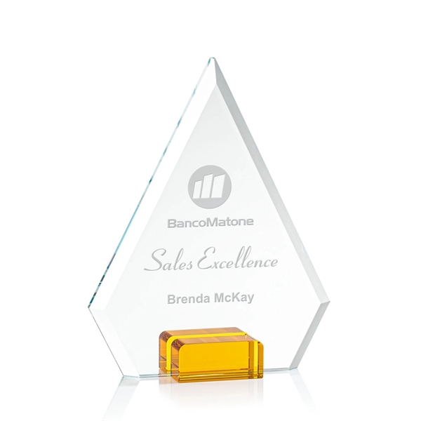 Unique arrow head shaped award with starfire optical crystal base.... from ASI 84592 St Regis Group / St Regis