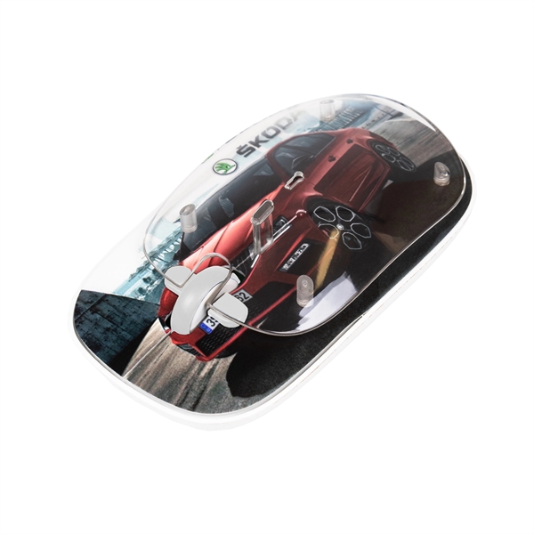 Full color wireless mouse with left and right click buttons, scroll... from ASI 61005 Hirsch Gift Inc / Hirsch Gift HG TECH HG