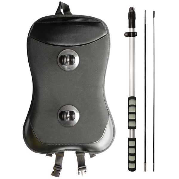 Basic double sided polyester teardrop style backpack flag kit... from ASI 80228 Quinn