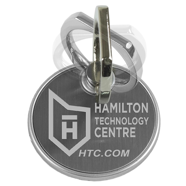 1 1/2" x 2 3/8" metal Twister ring-style rotating cellphone holder... from ASI 62660 Innovation Line