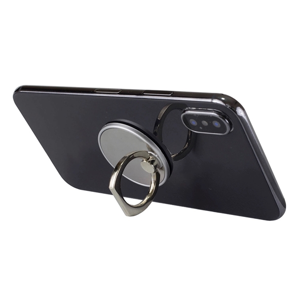 Metal rotating ring grip that doubles as a phone stand; features... from ASI 62660 Innovation Line
