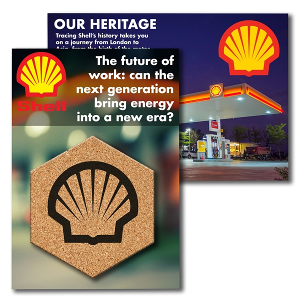 Post card with hexagon cork coaster.... from ASI 90807 Tekweld