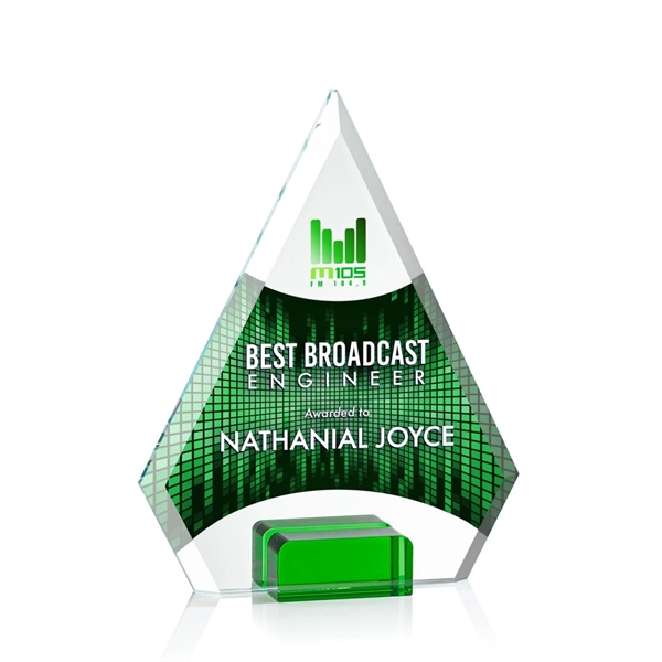 Unique arrow head shaped award with starfire optical crystal base.... from ASI 84592 St Regis Group / St Regis