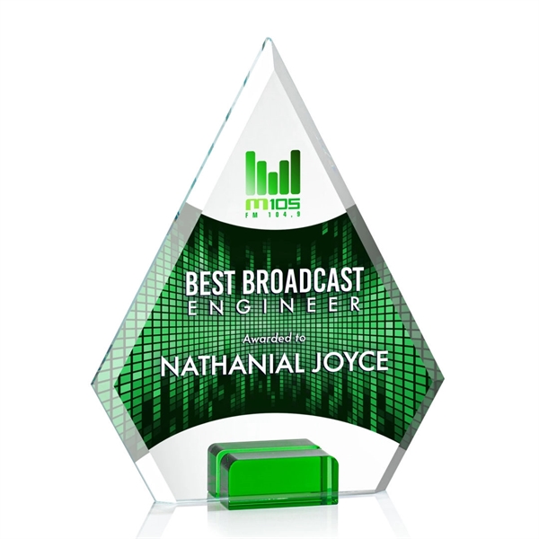 Unique arrow head shaped award with starfire optical crystal base.... from ASI 84592 St Regis Group / St Regis