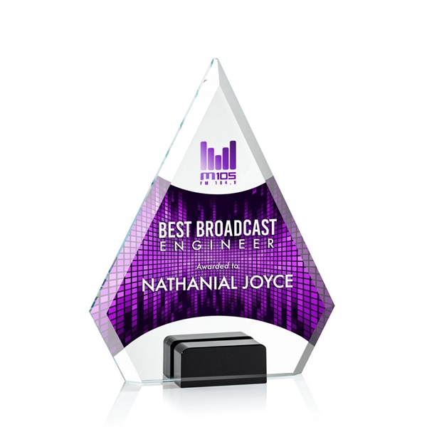 Unique arrow head shaped award with starfire optical crystal base.... from ASI 84592 St Regis Group / St Regis