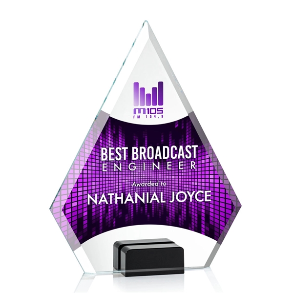 Unique arrow head shaped award with starfire optical crystal base.... from ASI 84592 St Regis Group / St Regis