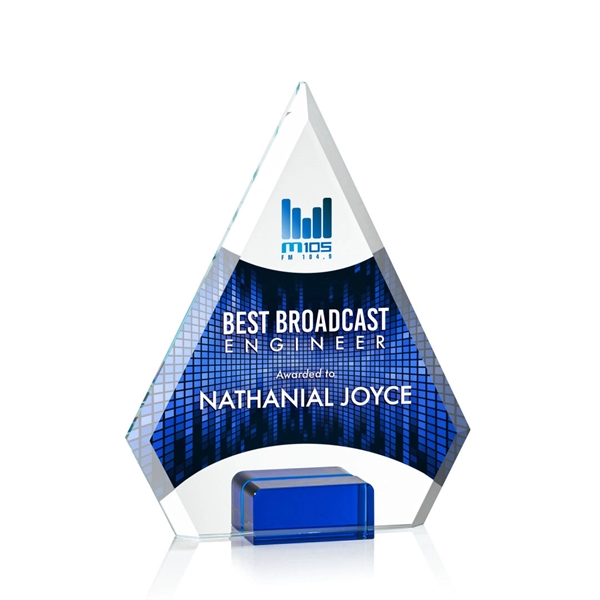 Unique arrow head shaped award with starfire optical crystal base.... from ASI 84592 St Regis Group / St Regis