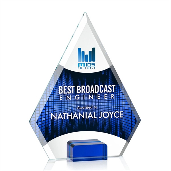 Unique arrow head shaped award with starfire optical crystal base.... from ASI 84592 St Regis Group / St Regis