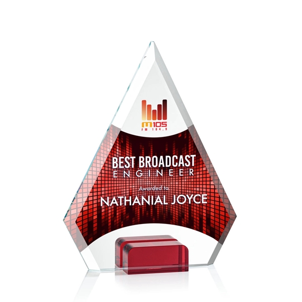 Unique arrow head shaped award with starfire optical crystal base.... from ASI 84592 St Regis Group / St Regis