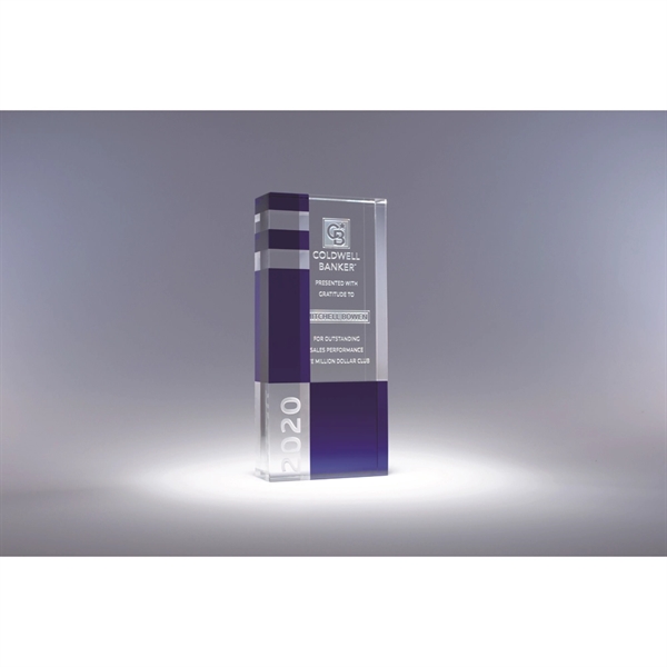 The Unity Award is a playful collaboration of clear and blue... from ASI 62985 J. Charles