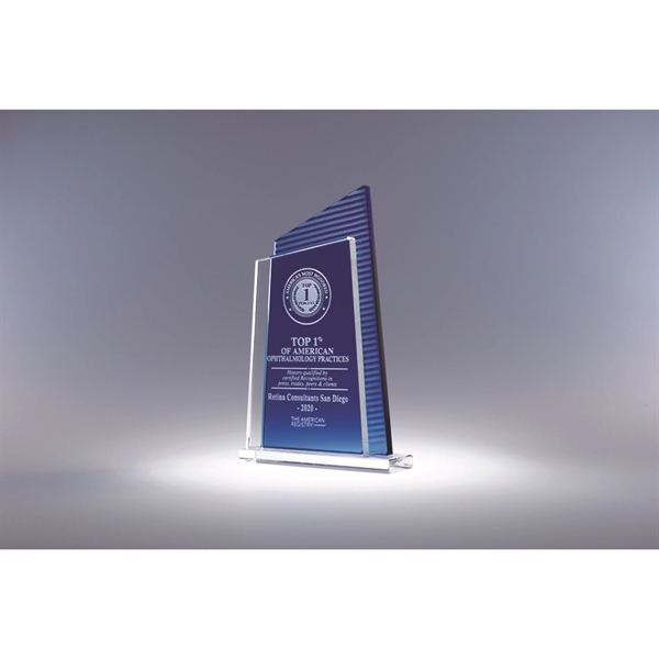 Peak Color Optic Crystal Award, with edgy design for top performers.... from ASI 62985 J. Charles