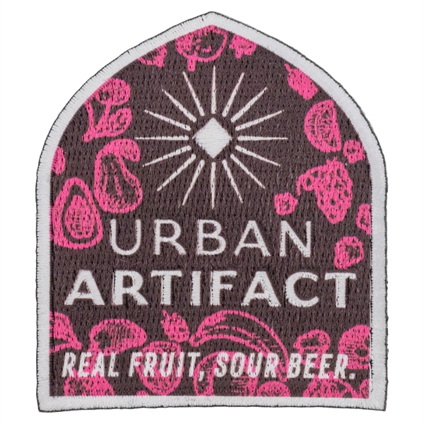 Embroidered Pin Pointe custom patches in assorted sizes with heat seal... from ASI 52263 EMT / EMT EMT EASY Emblem Marketing Team