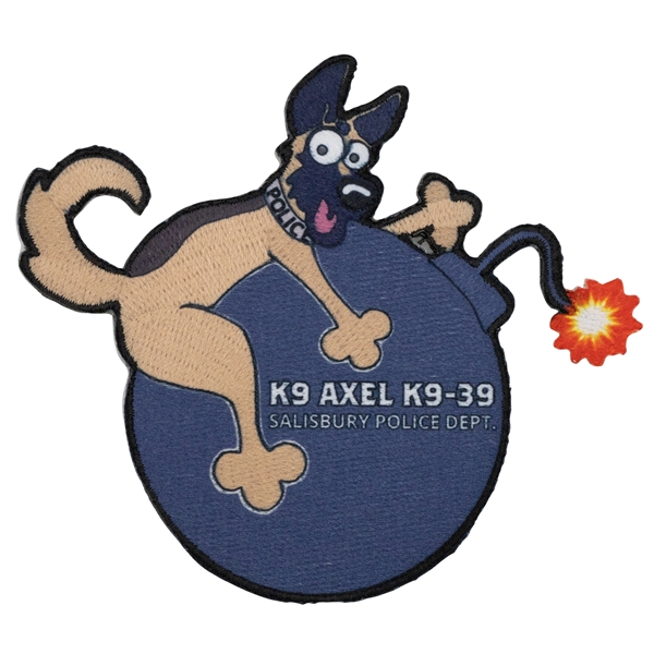 Embroidered Pin Pointe custom patches in assorted sizes with heat seal... from ASI 52263 EMT / EMT EMT EASY Emblem Marketing Team