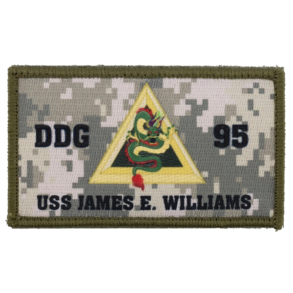 Embroidered Pin Pointe custom patches in assorted sizes with heat seal... from ASI 52263 EMT / EMT EMT EASY Emblem Marketing Team