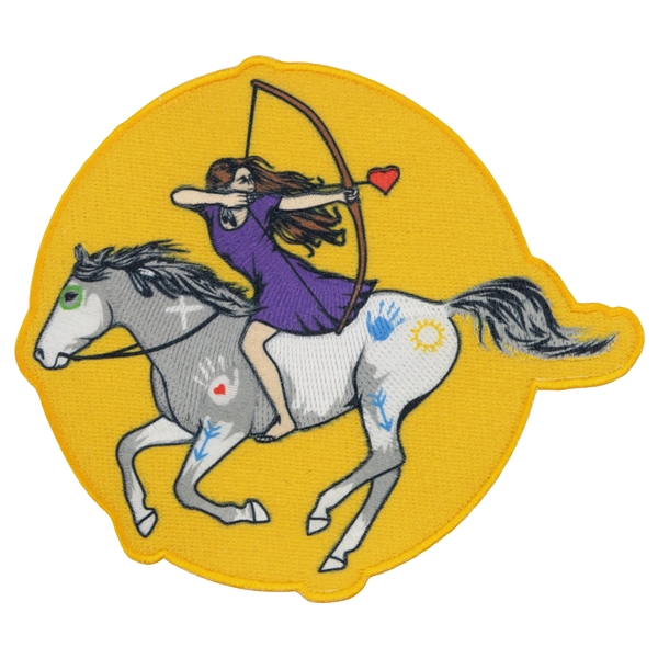 Embroidered Pin Pointe custom patches in assorted sizes with heat seal... from ASI 52263 EMT / EMT EMT EASY Emblem Marketing Team