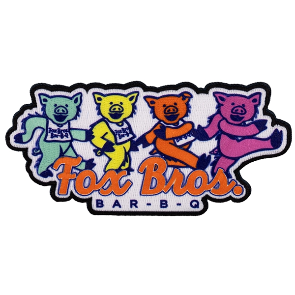 Embroidered Pin Pointe custom patches in assorted sizes with heat seal... from ASI 52263 EMT / EMT EMT EASY Emblem Marketing Team