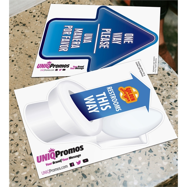 Custom Shaped Floor Decal... from ASI 56100 Gemini Ind Inc / Geminiline