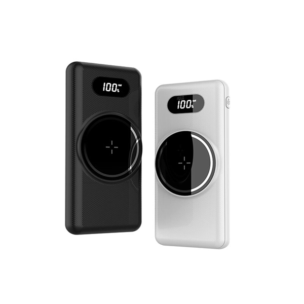 Wireless power bank with built-in cables plus 1C1P silkscreen imprint or... from ASI 37218 Athena Promo (tm)