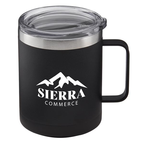 14 oz. powder coated insulated stainless steel camping mug with copper... from ASI 52840 Evans Manufacturing