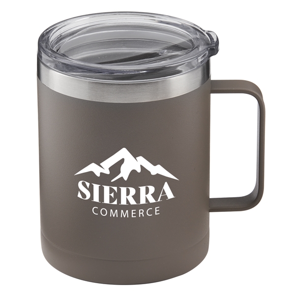 14 oz. powder coated insulated stainless steel camping mug with copper... from ASI 52840 Evans Manufacturing