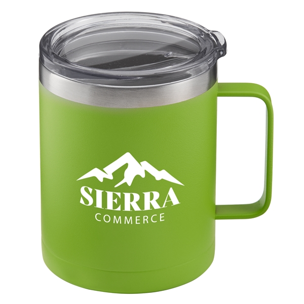 14 oz. powder coated insulated stainless steel camping mug with copper... from ASI 52840 Evans Manufacturing