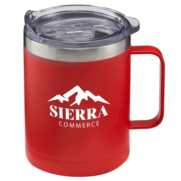 14 oz. powder coated insulated stainless steel camping mug with copper... from ASI 52840 Evans Manufacturing
