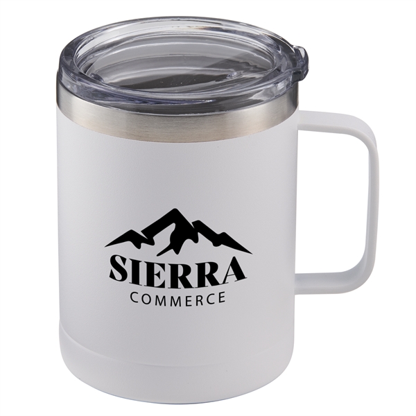 14 oz. powder coated insulated stainless steel camping mug with copper... from ASI 52840 Evans Manufacturing