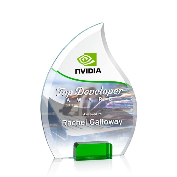 Unique arrow head shaped award with starfire optical crystal base.... from ASI 84592 St Regis Group / St Regis