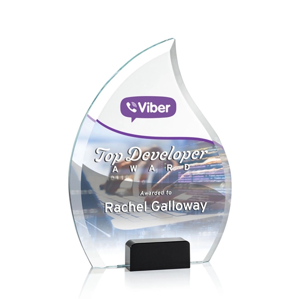 Unique arrow head shaped award with starfire optical crystal base.... from ASI 84592 St Regis Group / St Regis