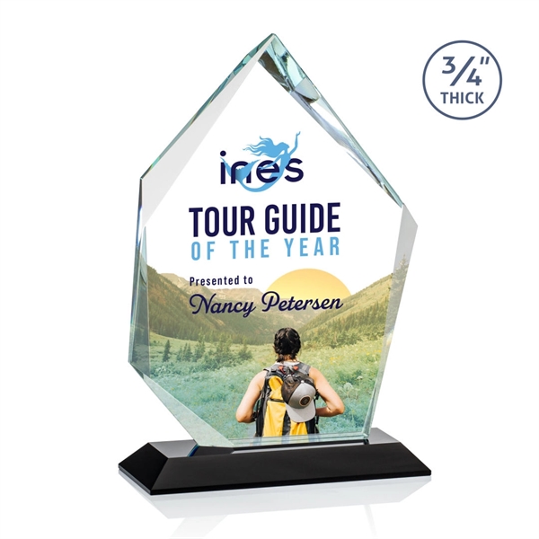 The Deerhurst Ice Peak in 3/4" thick Starfire Crystal features deep... from ASI 84592 St Regis Group / St Regis