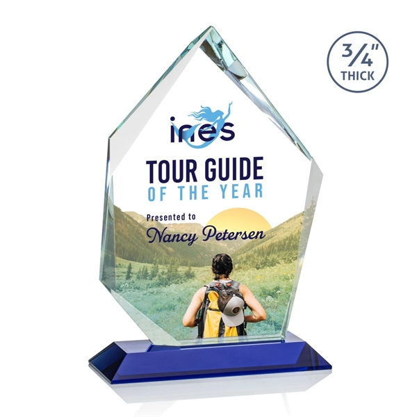 The Deerhurst Ice Peak in 3/4" thick Starfire Crystal features deep... from ASI 84592 St Regis Group / St Regis