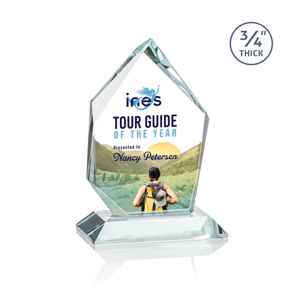 The Deerhurst Ice Peak in 3/4" thick Starfire Crystal features deep... from ASI 84592 St Regis Group / St Regis