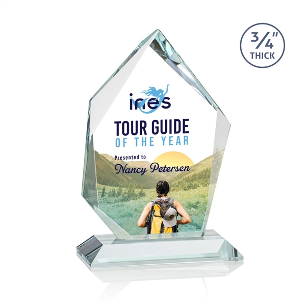 The Deerhurst Ice Peak in 3/4" thick Starfire Crystal features deep... from ASI 84592 St Regis Group / St Regis