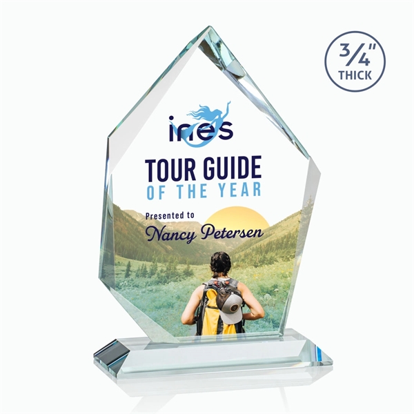 The Deerhurst Ice Peak in 3/4" thick Starfire Crystal features deep... from ASI 84592 St Regis Group / St Regis