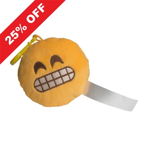 Plush emoji keychain made of polyurethane with a "yikes" expression.... from ASI 34415 Alpi International LTD / Alpi™