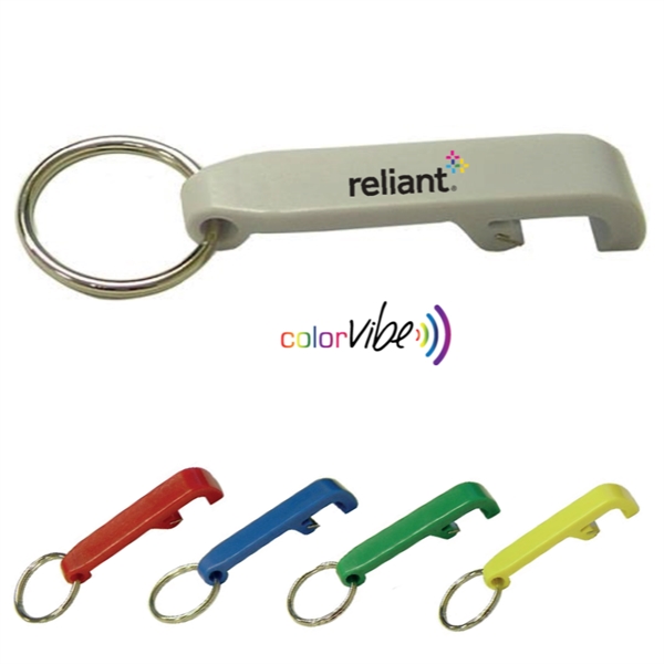 Metal bottle opener with key ring attached.... from ASI 99030 Zipline / MainStream Promotions™