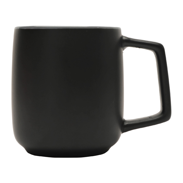 16 Oz. sturdy ceramic mug features matted color exterior with gray... from ASI 39820 Opusline (Benmex) / Opus Line