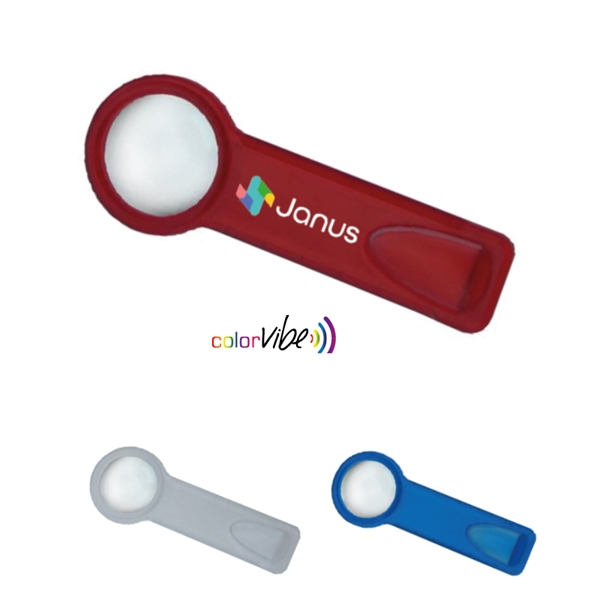 Magnified glass bookmark ruler with 3x magnification.... from ASI 99030 Zipline / MainStream Promotions™