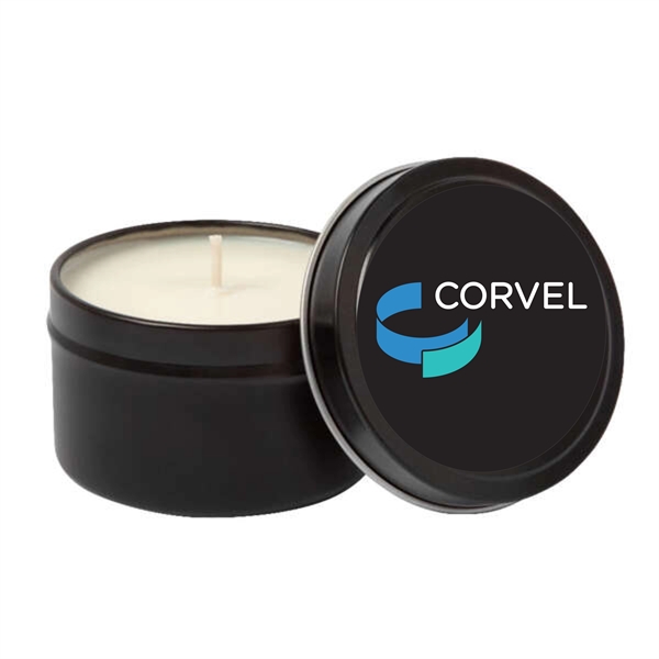 Scented Soy Wax Candle with 8 oz Tin... from ASI 72657 Active Life Promo / Apres Ski
