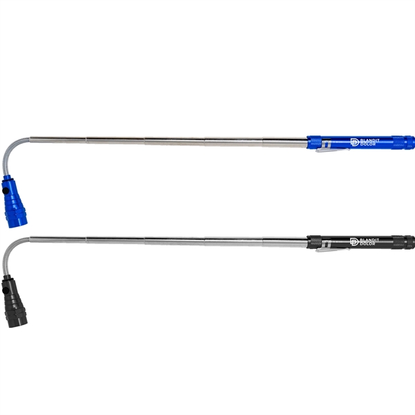 Telescopic flexible flashlight with three LED lights and four LR44 batteries;... from ASI 61966 HPG / Beacon Promotions