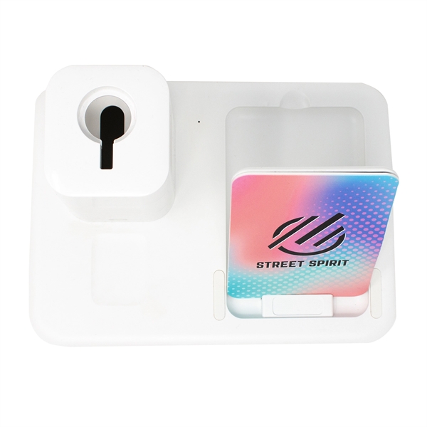 Docksy Charging Station charges smartphone, earbuds, and smart watch. Includes multifunctional... from ASI 61966 HPG / OrigAudio