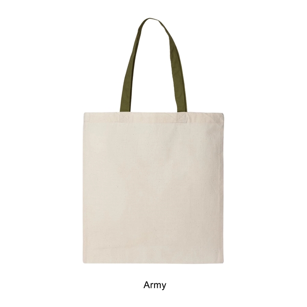 6 oz. 100% cotton canvas tote bag / shopping bag with... from ASI 41511 Brainchild USA Inc / BrainChild Gift Club