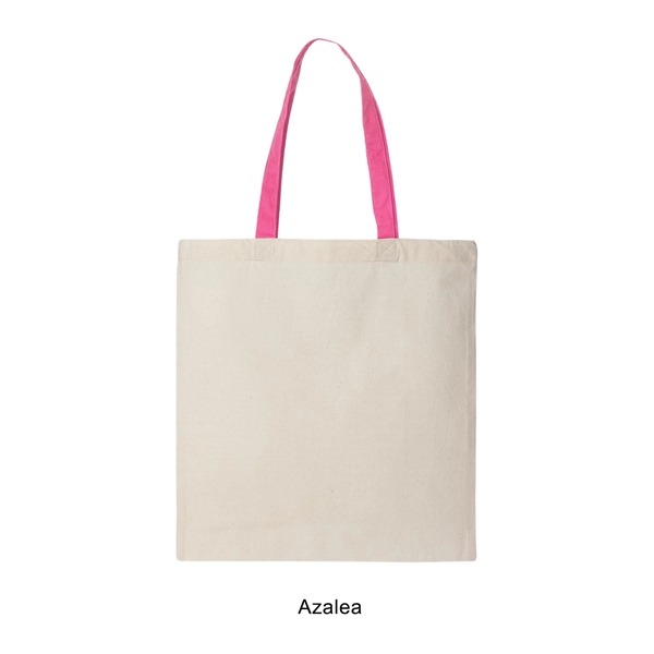 6 oz. 100% cotton canvas tote bag / shopping bag with... from ASI 41511 Brainchild USA Inc / BrainChild Gift Club