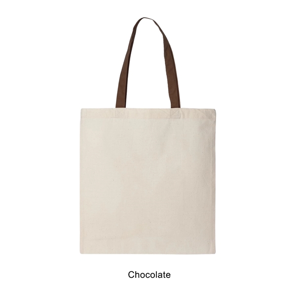 6 oz. 100% cotton canvas tote bag / shopping bag with... from ASI 41511 Brainchild USA Inc / BrainChild Gift Club