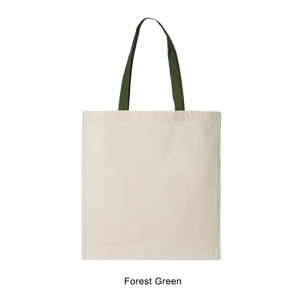 6 oz. 100% cotton canvas tote bag / shopping bag with... from ASI 41511 Brainchild USA Inc / BrainChild Gift Club