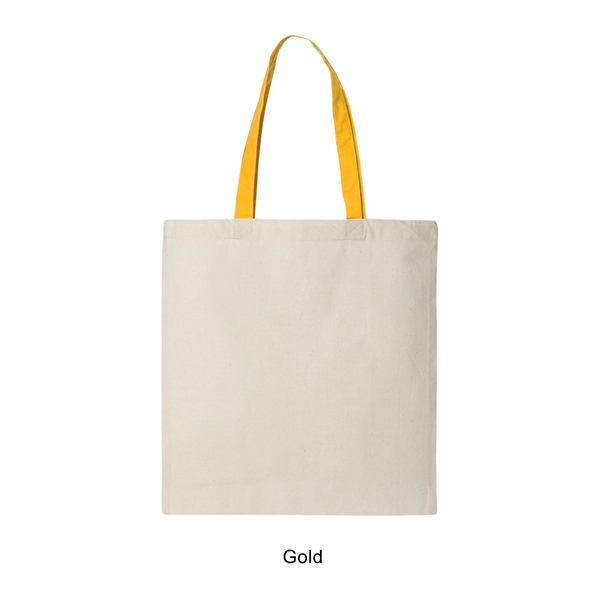 6 oz. 100% cotton canvas tote bag / shopping bag with... from ASI 41511 Brainchild USA Inc / BrainChild Gift Club